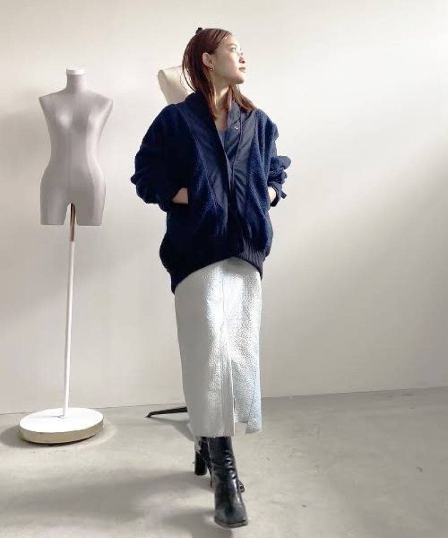 【美品】Ameri KNIT BOA BLOUSON