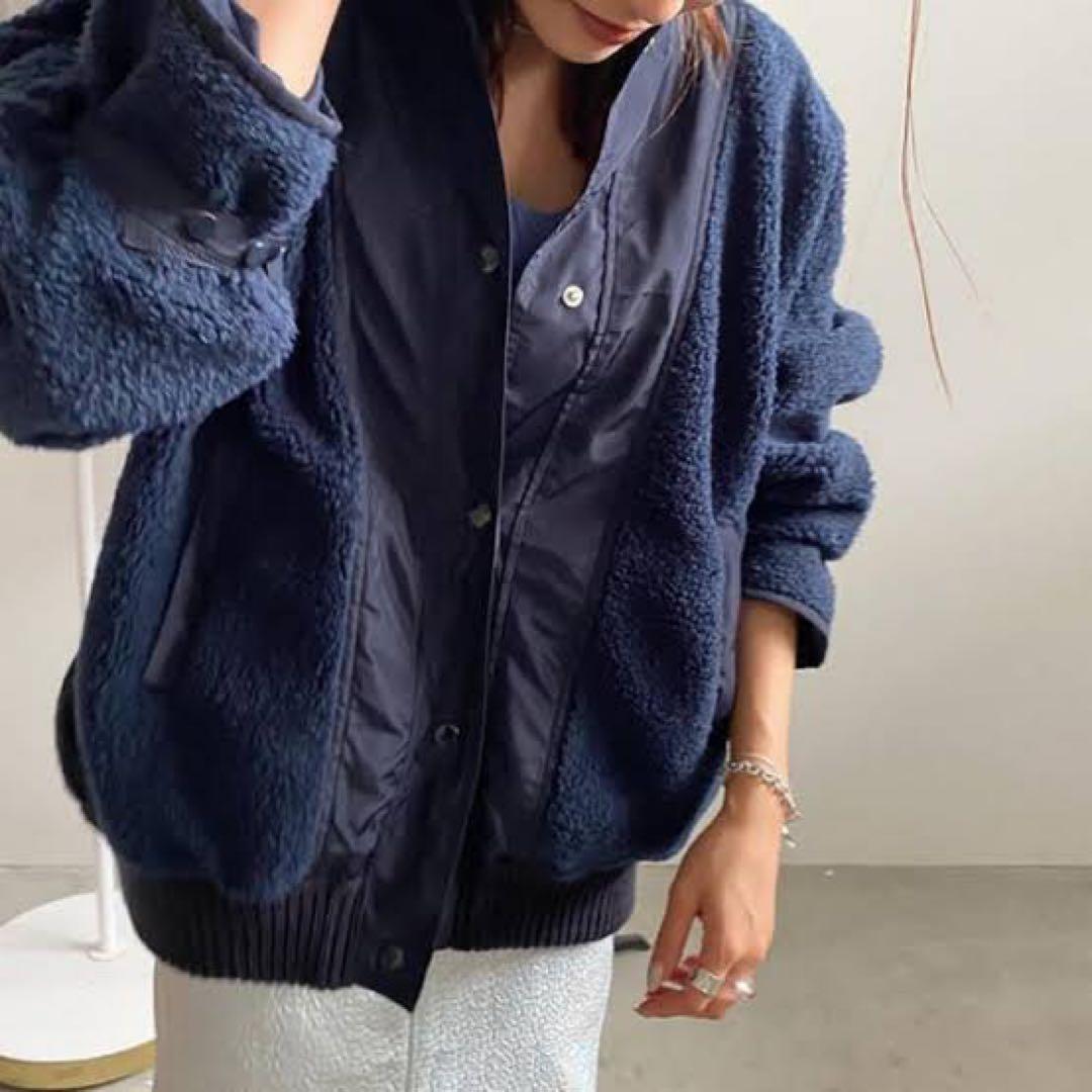 【美品】Ameri KNIT BOA BLOUSON