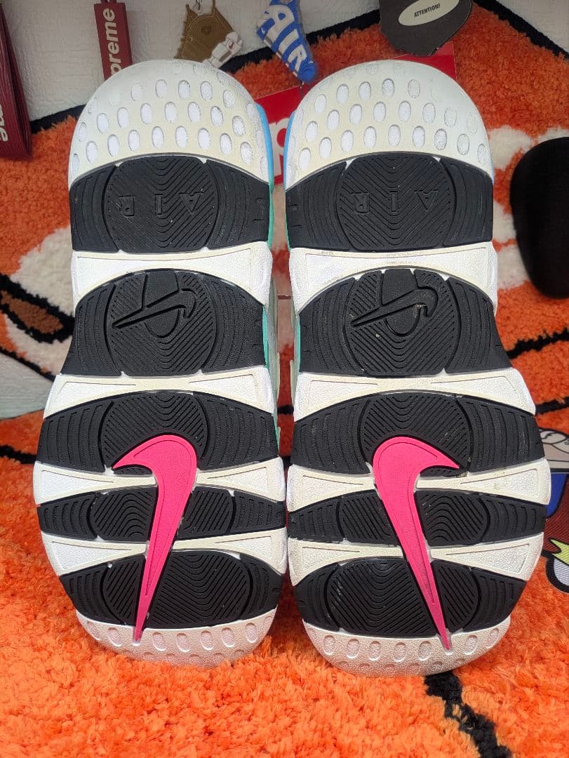 ナイキ エアモアアップテンポ スライド \"アクア 27cm