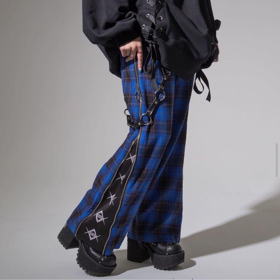 REFLEM レフレム サスペンダーなし サイドZIP ジャージ パンツ