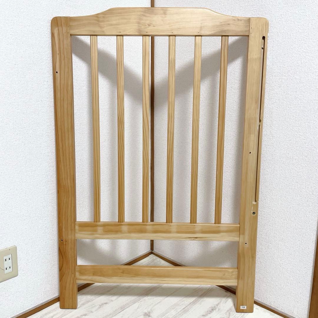 美品 部品完備 KATOJI ハイシートベビーベッド ナチュラル 02399