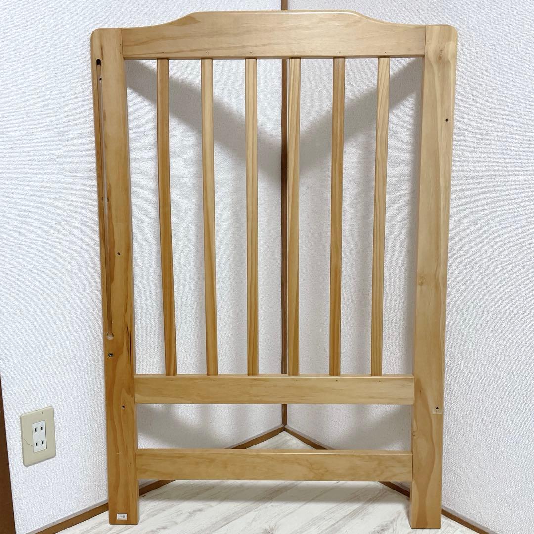 美品 部品完備 KATOJI ハイシートベビーベッド ナチュラル 02399