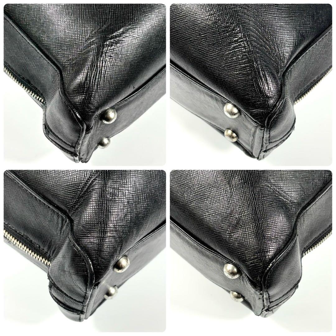 ✨美品✨ペッレモルビダ ビジネスバッグ 2室 A4可 キャピターノ ブラック 黒