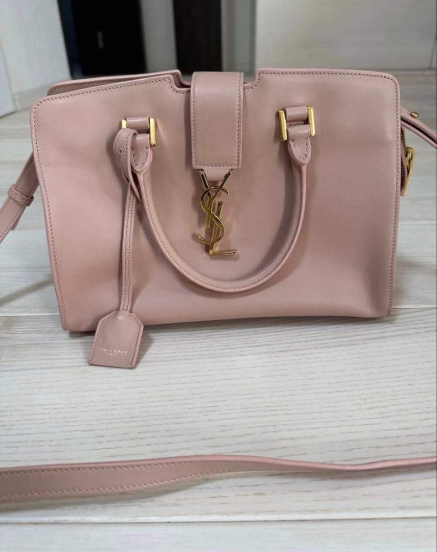 ⭐︎ＢＭ⭐︎状態良好⭐︎YSL ピンク レザー 2wayハンドバッグ