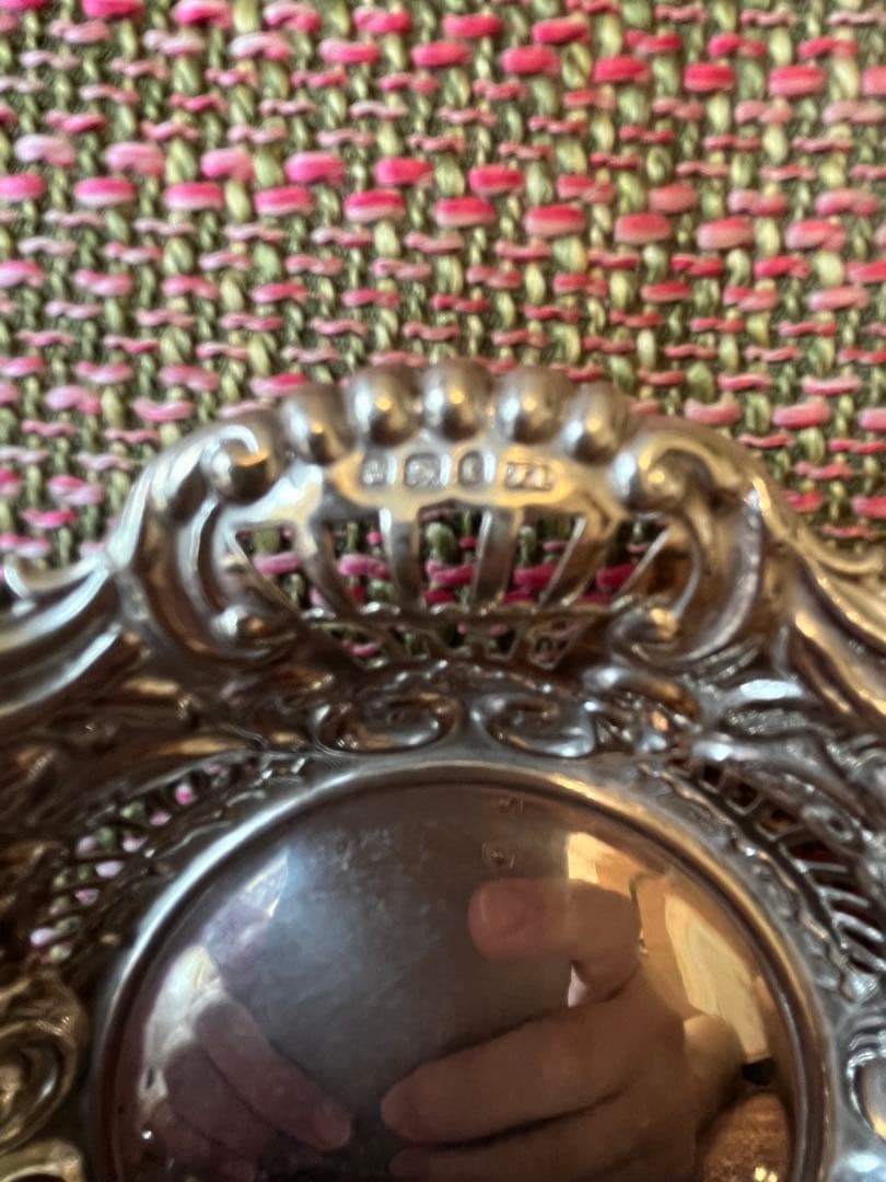 純銀　シルバー　ボンボンディッシュ　小物 アンティーク　2個セット