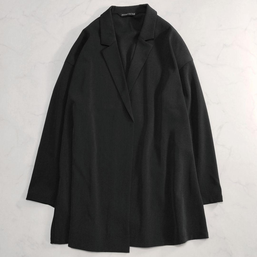 美品　mizuiro ind/ミズイロインド　テーラードシャツジャケット