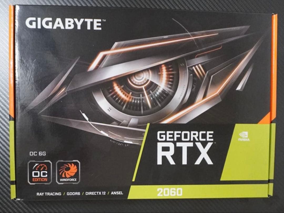 Ryzen5 3600、RTX2060、メモリ16GB他