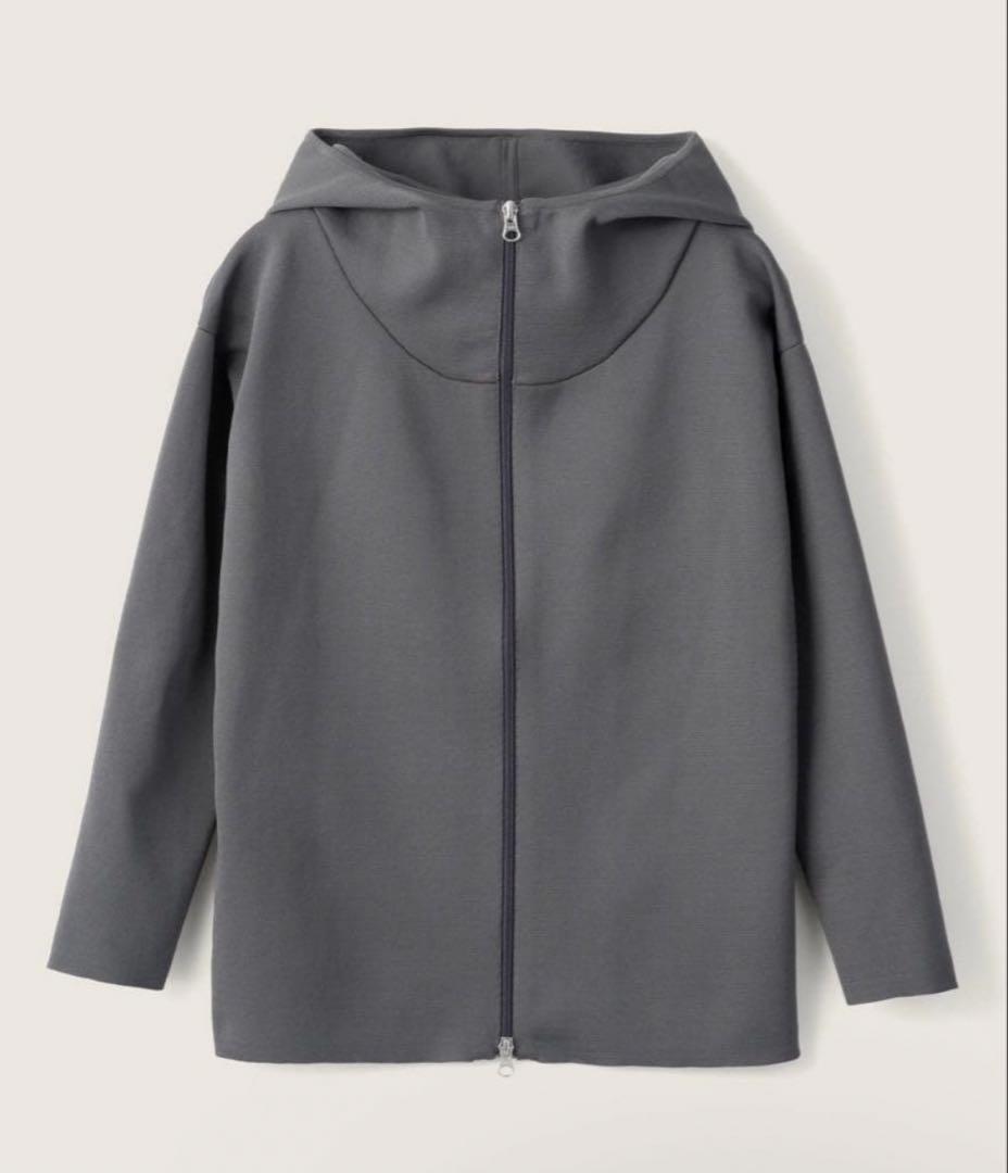 美品◆SOEJU　ソージュ　ミラノリブニットパーカー　GRAY Sサイズ