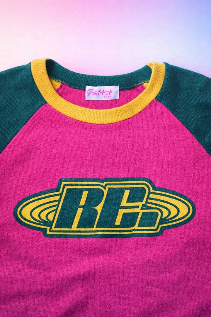 アールイードット RE. 仲里依紗 ロンT　配色ラグランロンT