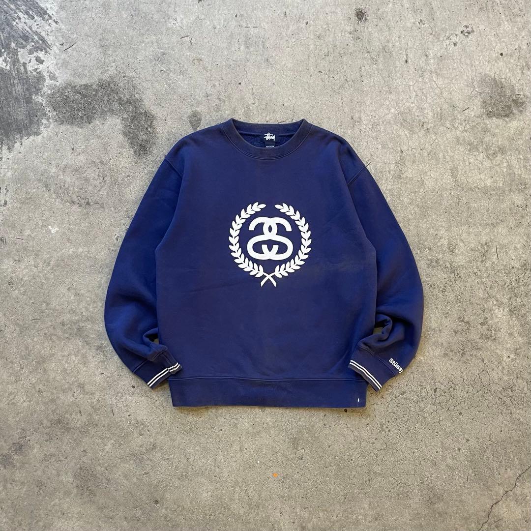 90s Old Stussy ステューシー スウェット トレーナー 紺タグ S
