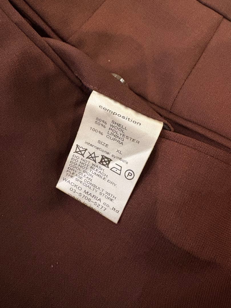 WACKO MARIA スラックス ブラウン XLサイズ