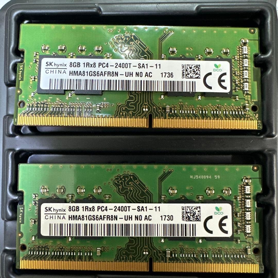 ⓺ 各社ノート型パソコン用DDR4　16GB　（8GB*2）