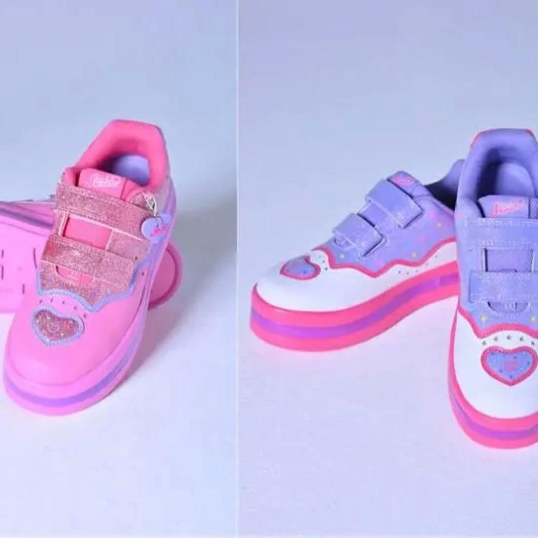 新品 しなこちゃん コラボ スニーカー 18cm 靴下セット