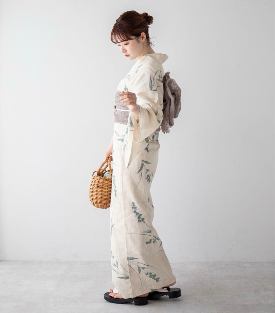 ゆかた館グレース　浴衣セット　Sサイズ　グリーン系