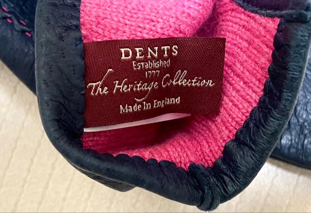 DENTS デンツ ペッカリー グローブ 【カシミヤライニング】　レザー 手袋