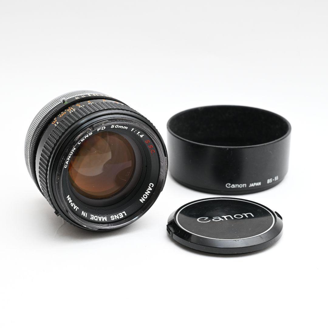 【動作確認済み】キヤノンAE-1&50mm F1.4 S.S.C ストロボセット