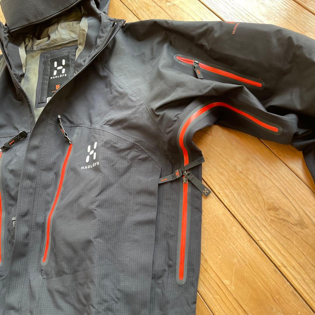 【美品】HAGLOFS スピリッツジャケット ブラック　男性用　Mサイズ