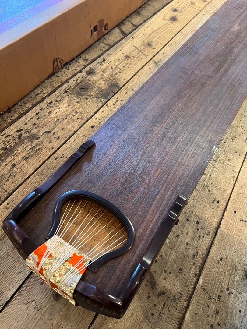 琴 お筝 筝 弦楽器 和楽器　13弦　小川謹製　184㎝　弦楽器 箱入り