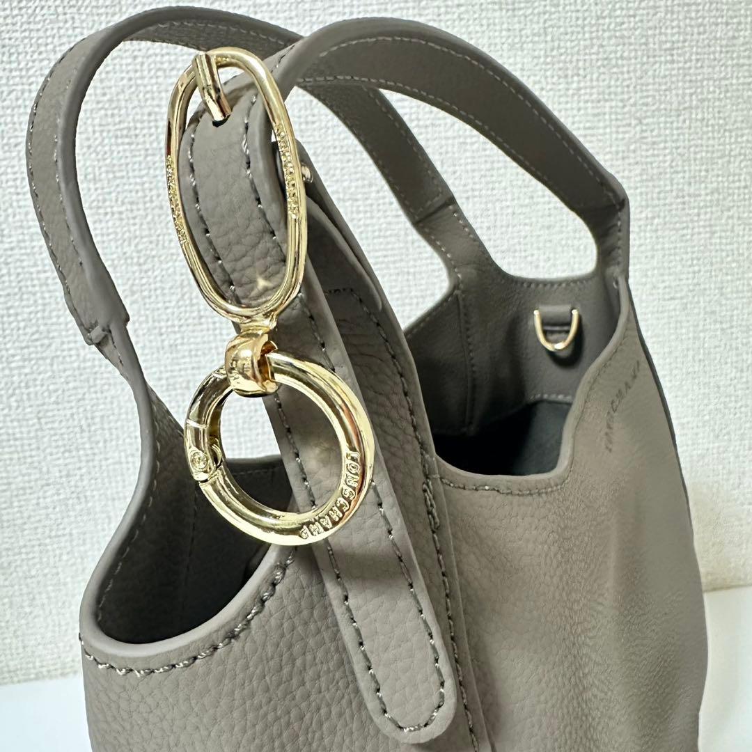 【新品】ロンシャン LE FOULONN S ハンドバッグ　ケッパー　レザー