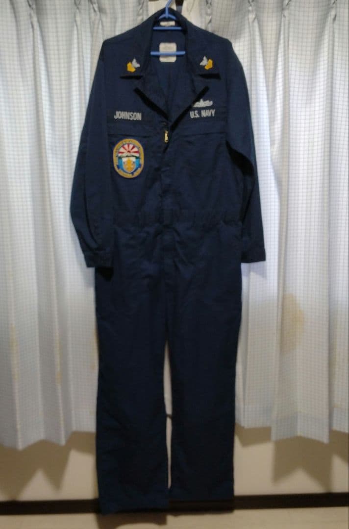 U.S. NAVY オーバーオール・つなぎ ネイビー ミリタリー　米軍　44L