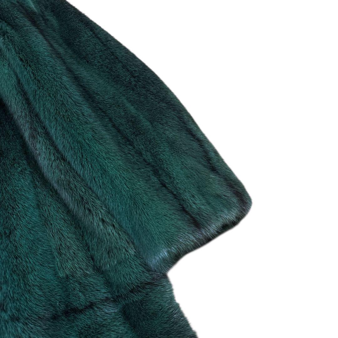 Christian Dior 染めクロスミンク デザインコート レディース