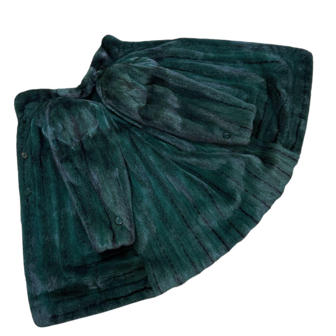 Christian Dior 染めクロスミンク デザインコート レディース