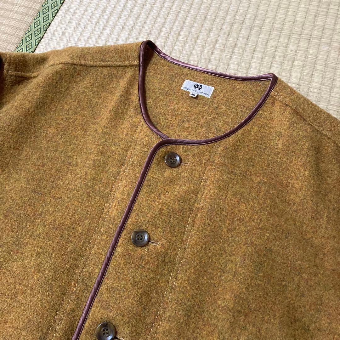 Dries van noten ノーカラージャケット　90s 初期　旧タグ