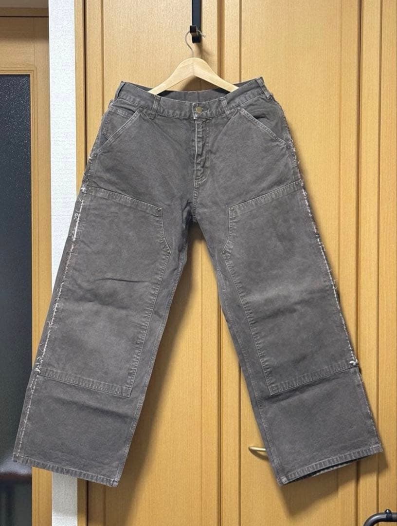 Distressed DoubleKnee Painter Brown Mサイズ