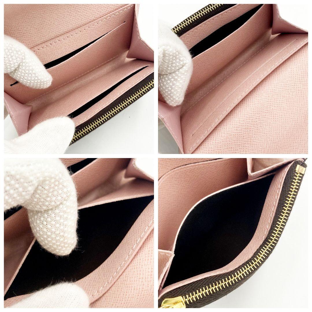 正規品 ルイヴィトン モノグラム ポルトモネロザリ ローズバレリーヌ IC搭載