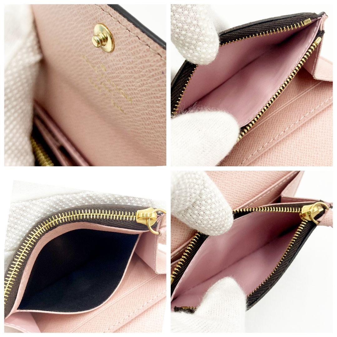 正規品 ルイヴィトン モノグラム ポルトモネロザリ ローズバレリーヌ IC搭載