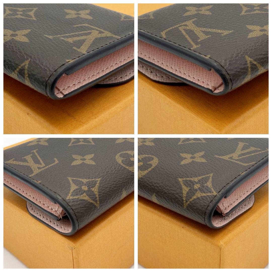 正規品 ルイヴィトン モノグラム ポルトモネロザリ ローズバレリーヌ IC搭載