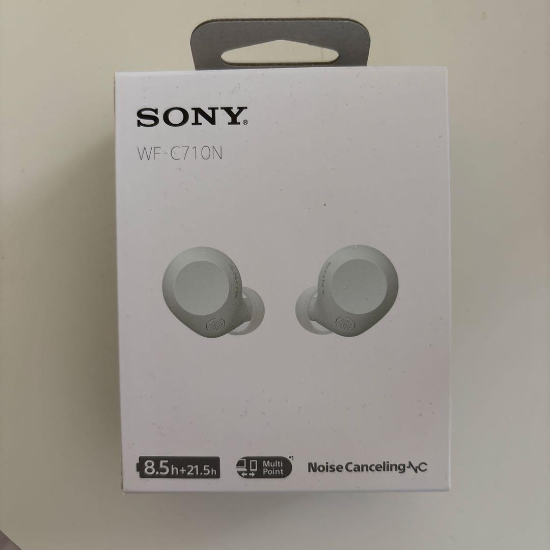 SONY ワイヤレスノイズキャンセリングイヤホンWF-C710N/白