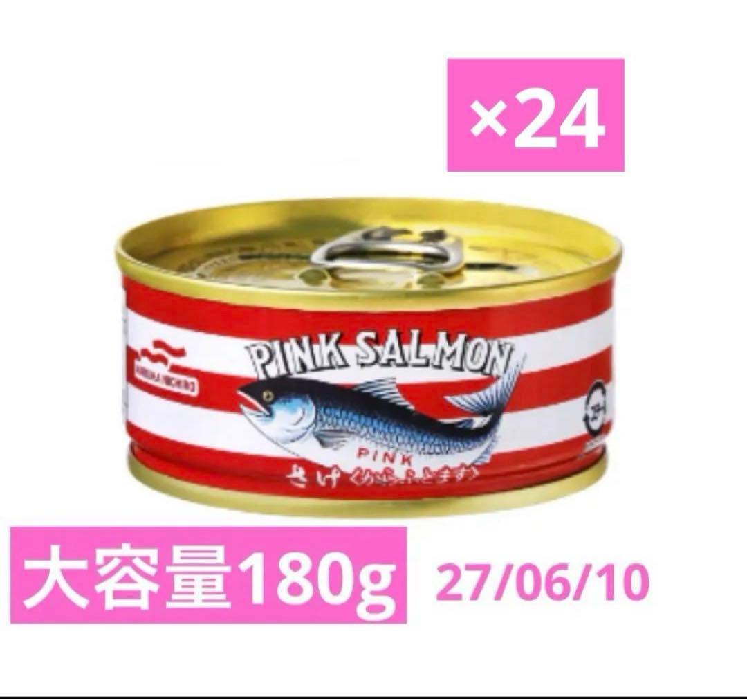 マルハニチロ 鮭水煮 180g×24缶　2027/6/10