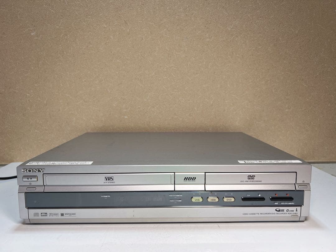 SONY RDR-VH83 ダビング機能 VHS/DVD/HDDレコーダ