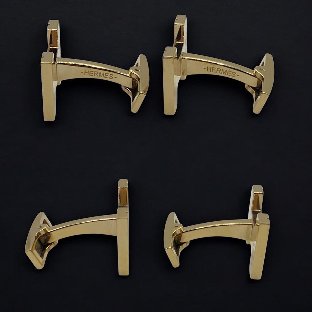 ⭐️美品⭐️ エルメス カフス Hオ カレ ゴールド カフリンクス