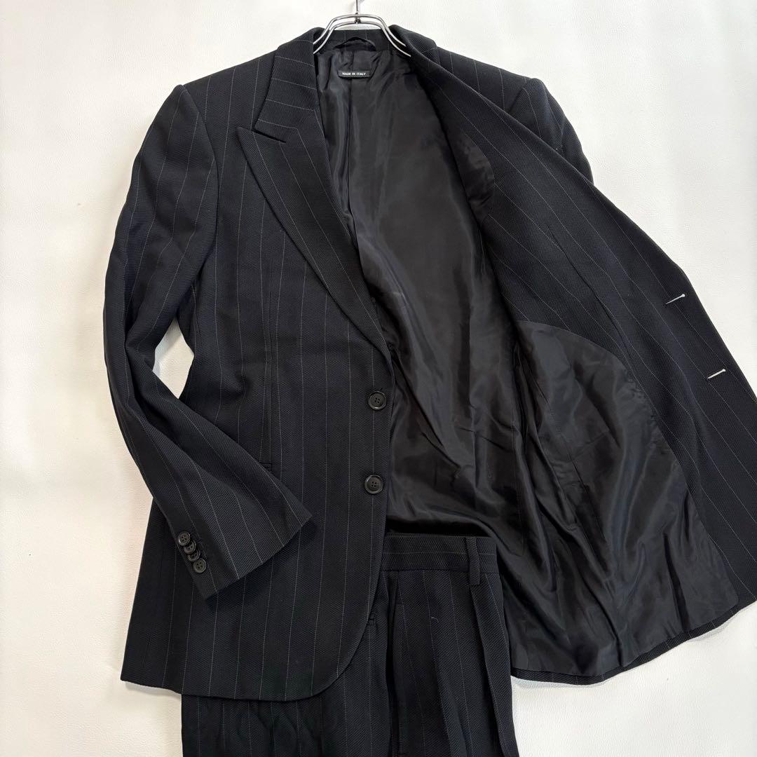 美品 ジョルジオアルマーニ BORGO21[シルク混 XL]スーツ セットアップ