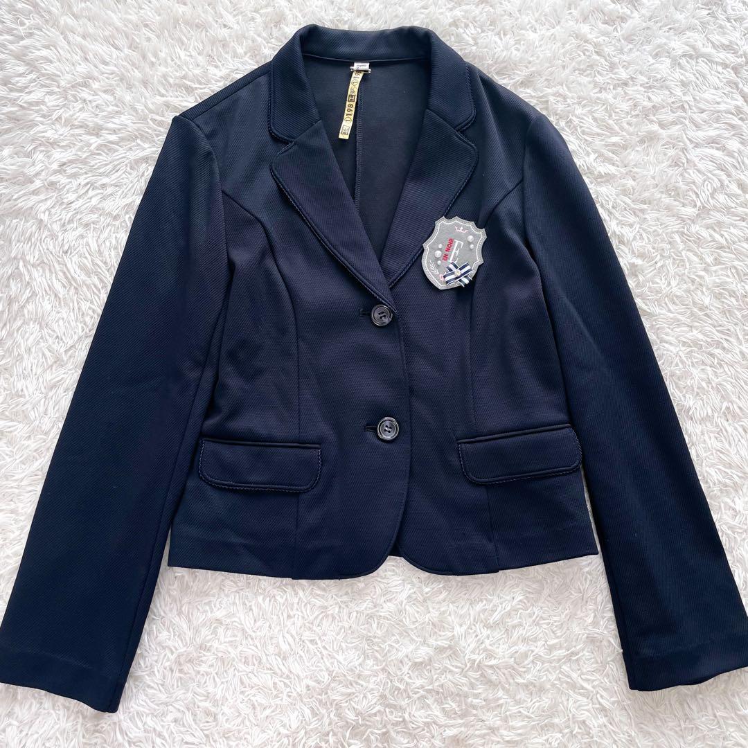 美品✨エルアンノアール　グレンチェックサスペンダーワイドパンツスーツ 160