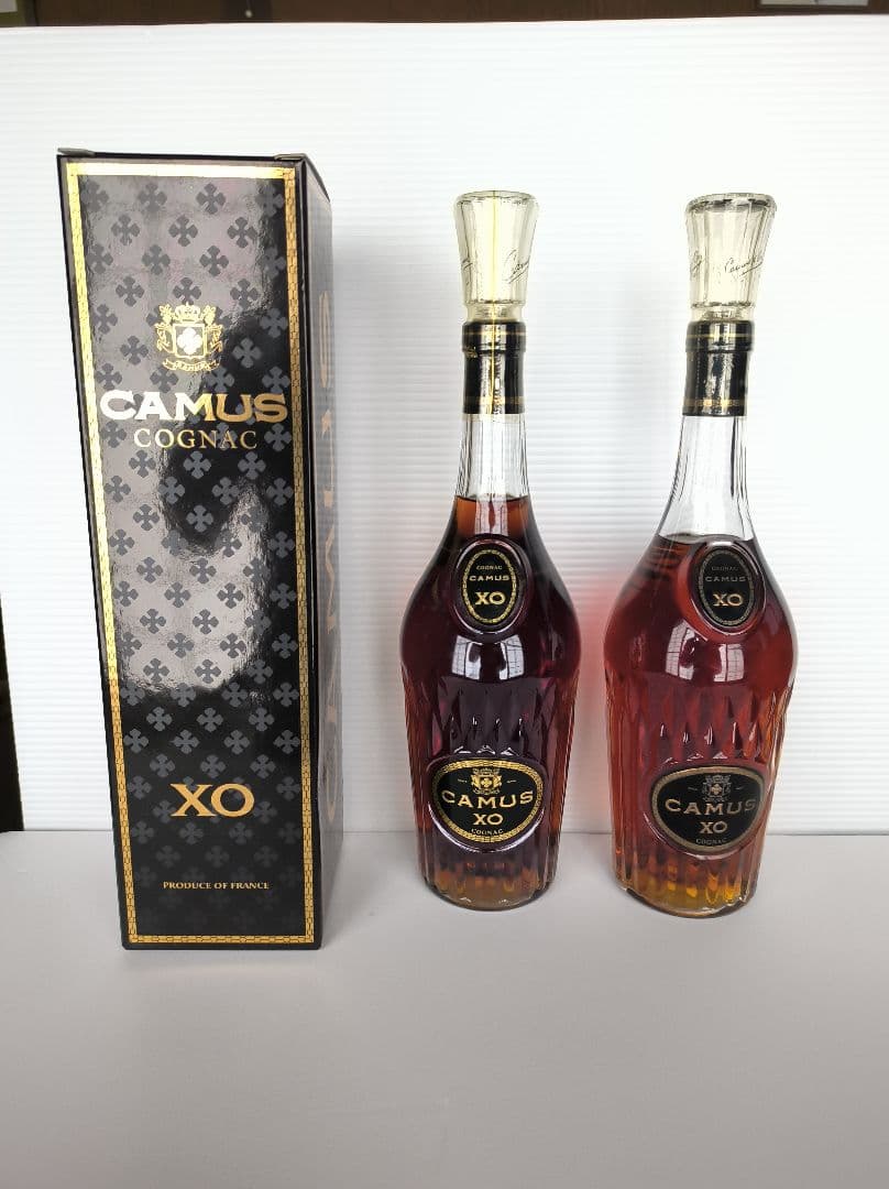未開封700ml CAMUS XO ロングネックブランデー 2本セット