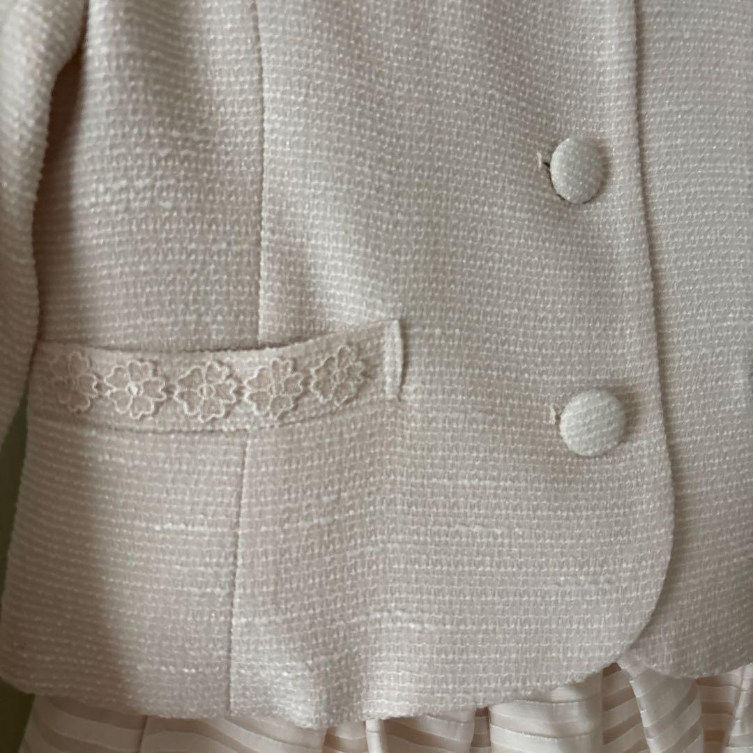 メゾピアノ ジュニア フォーマルスーツ160 ブローチ靴下付き