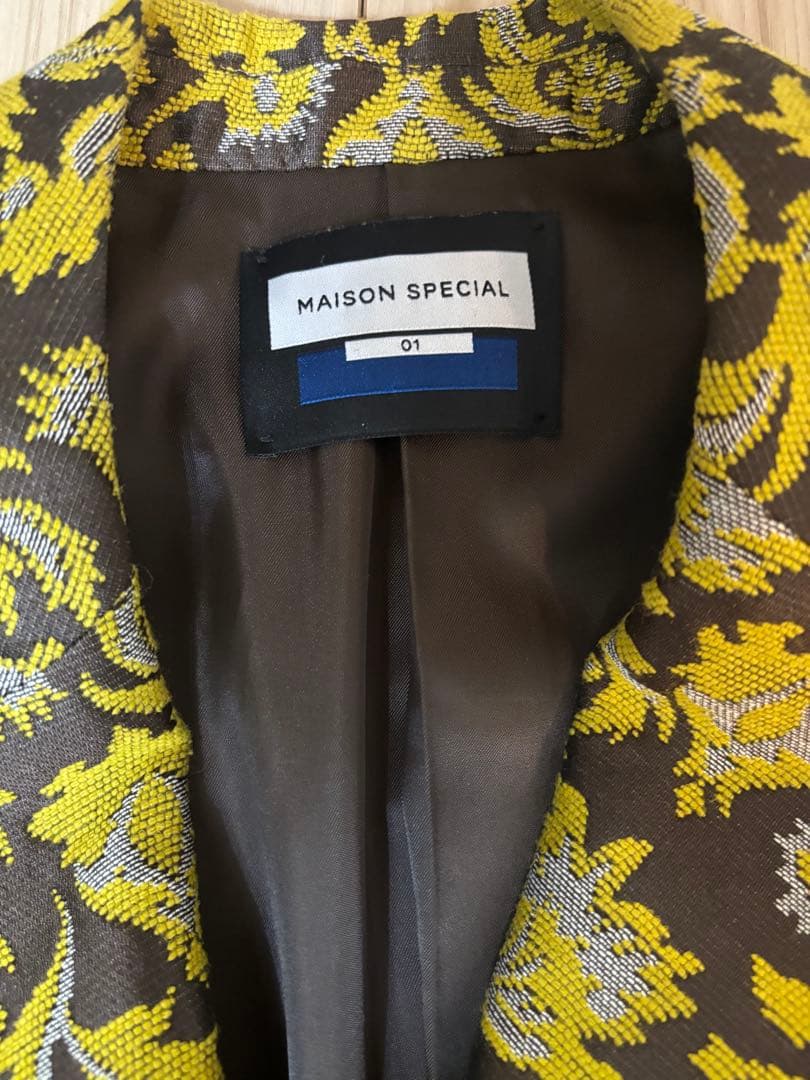 MAISON SPECIAL 花柄テーラードジャケット01