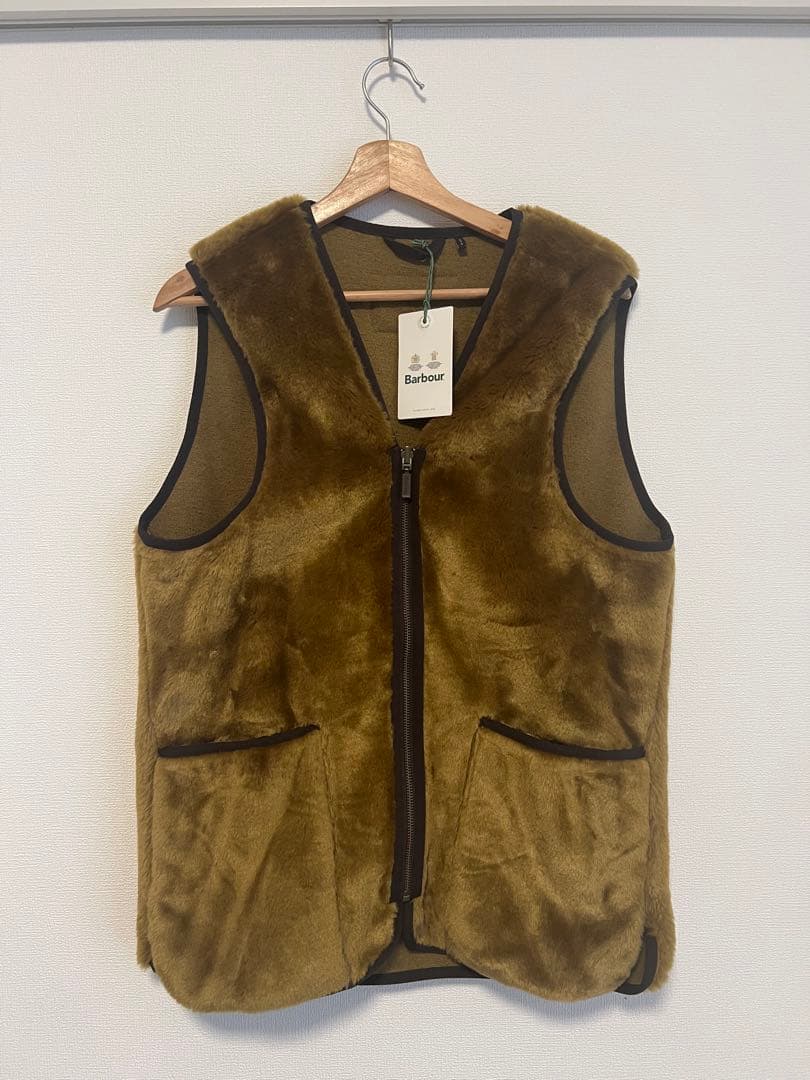 Barbour ベスト 38 ブラウン
