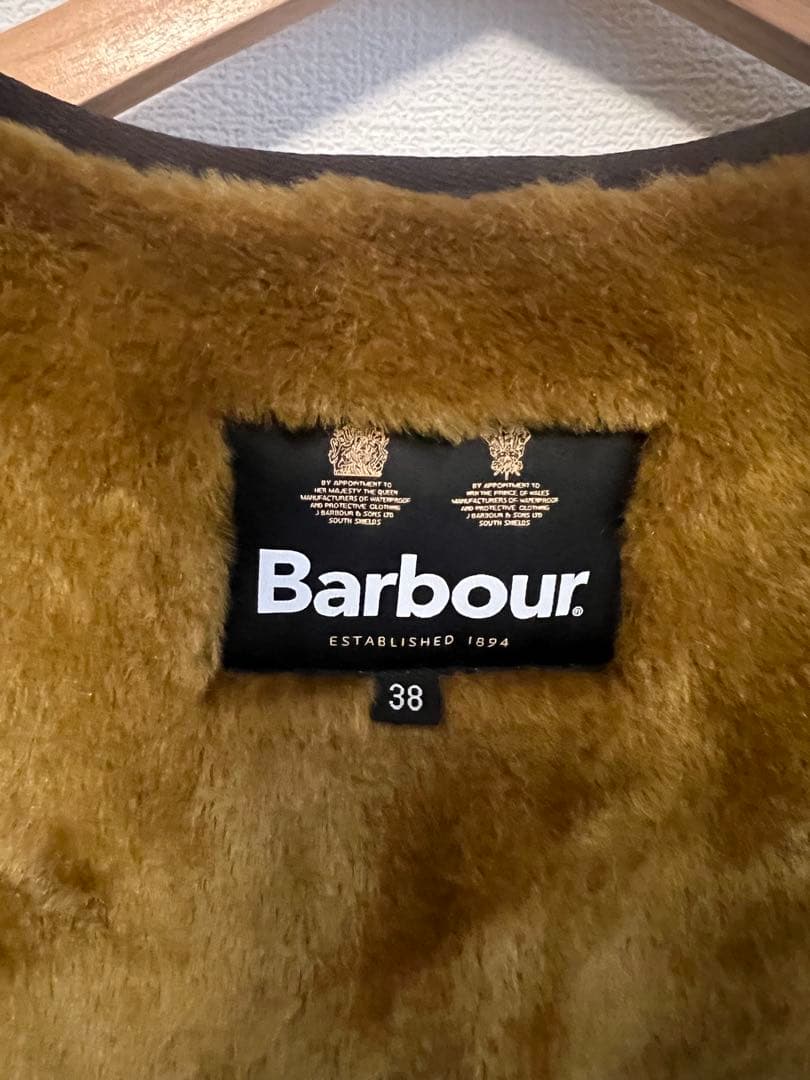 Barbour ベスト 38 ブラウン