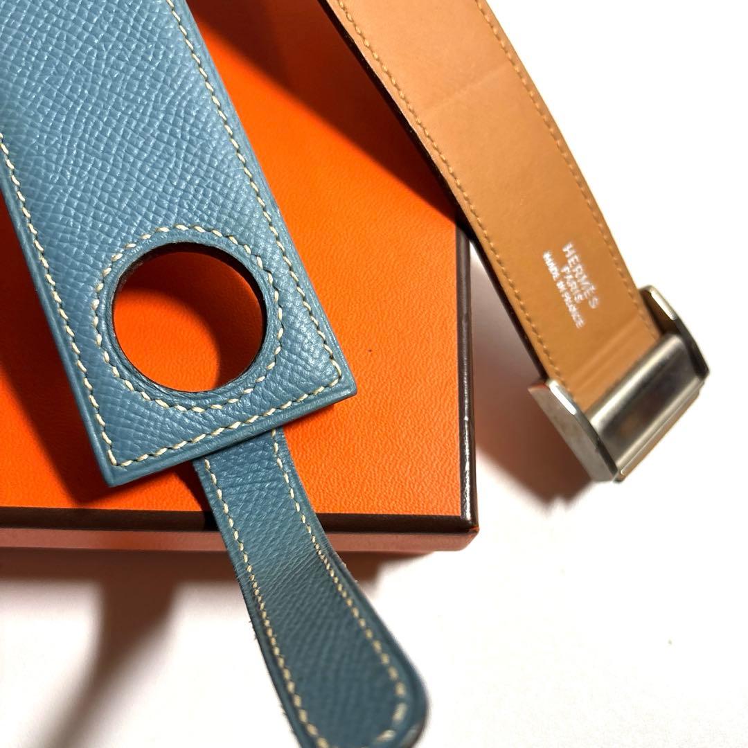 エルメス　HERMES セリエボタンレザーベルト　箱付き　極美品