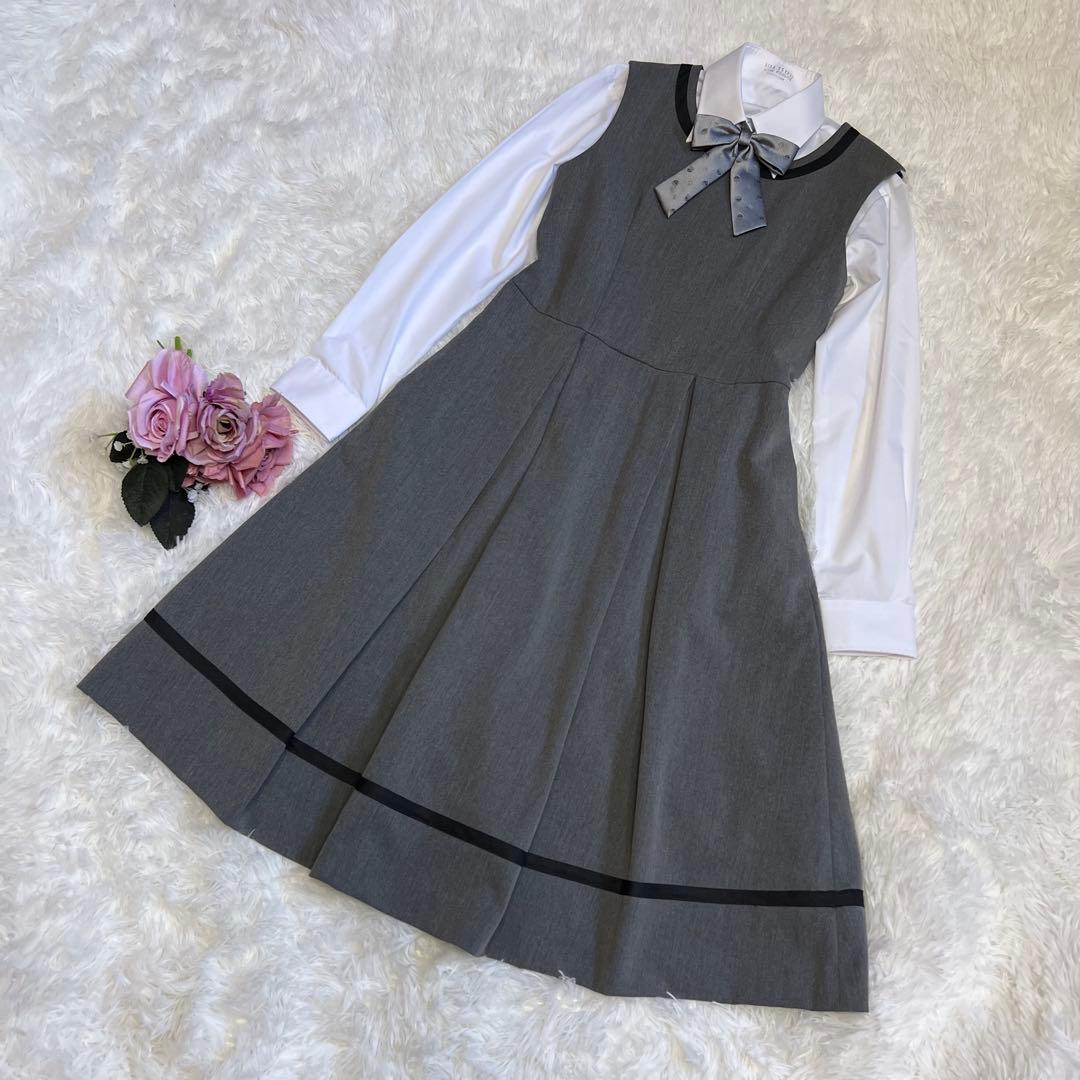 美品　arisana フォーマルスーツ　160cm グレー　卒業式　セレモニー