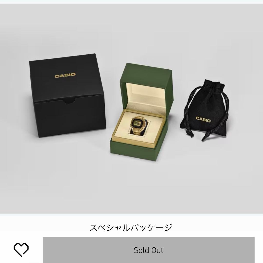 Casio リングウォッチ GOLD