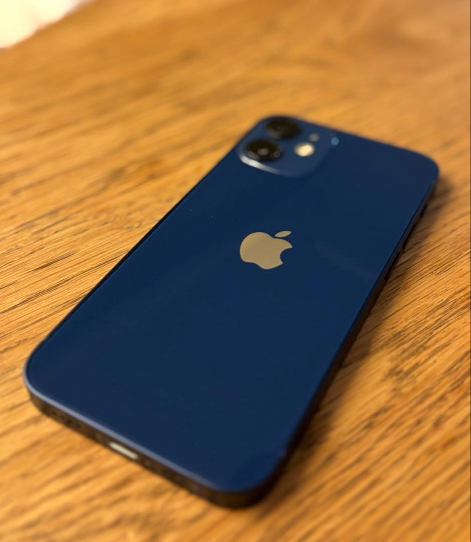 Apple iPhone 12 mini ディープブルー 本体 傷なし