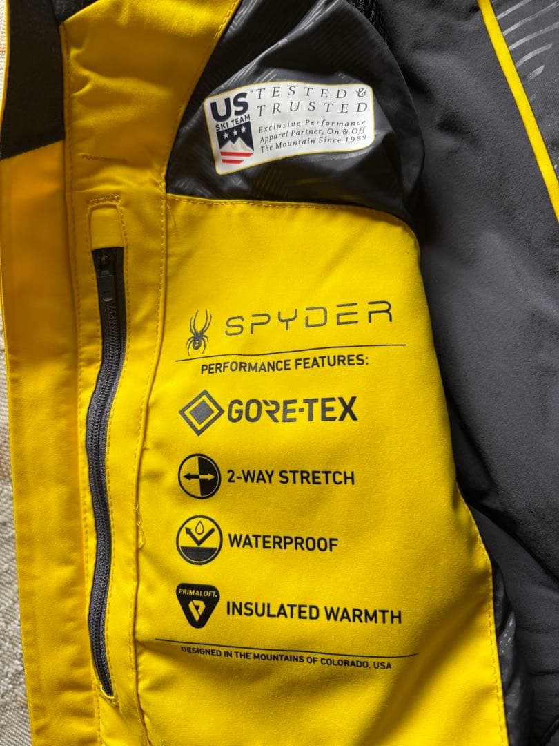 ⭐︎お値下げしました⭐︎SPYDER GORE-TEX スキーウェア イエローM