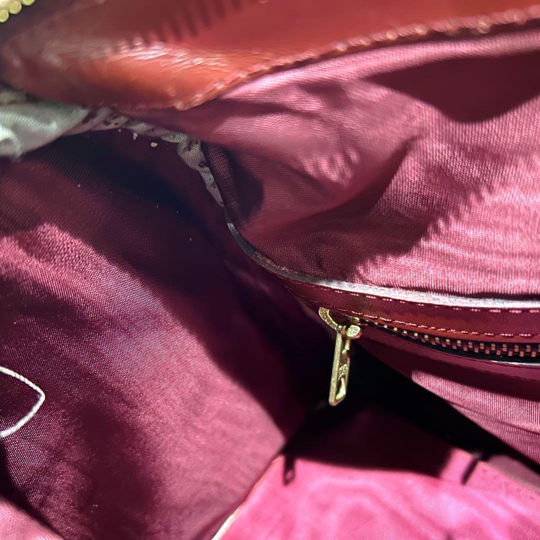 Cartier カルティエ マストライン ボストンバッグ ボルドー 本革 レザー