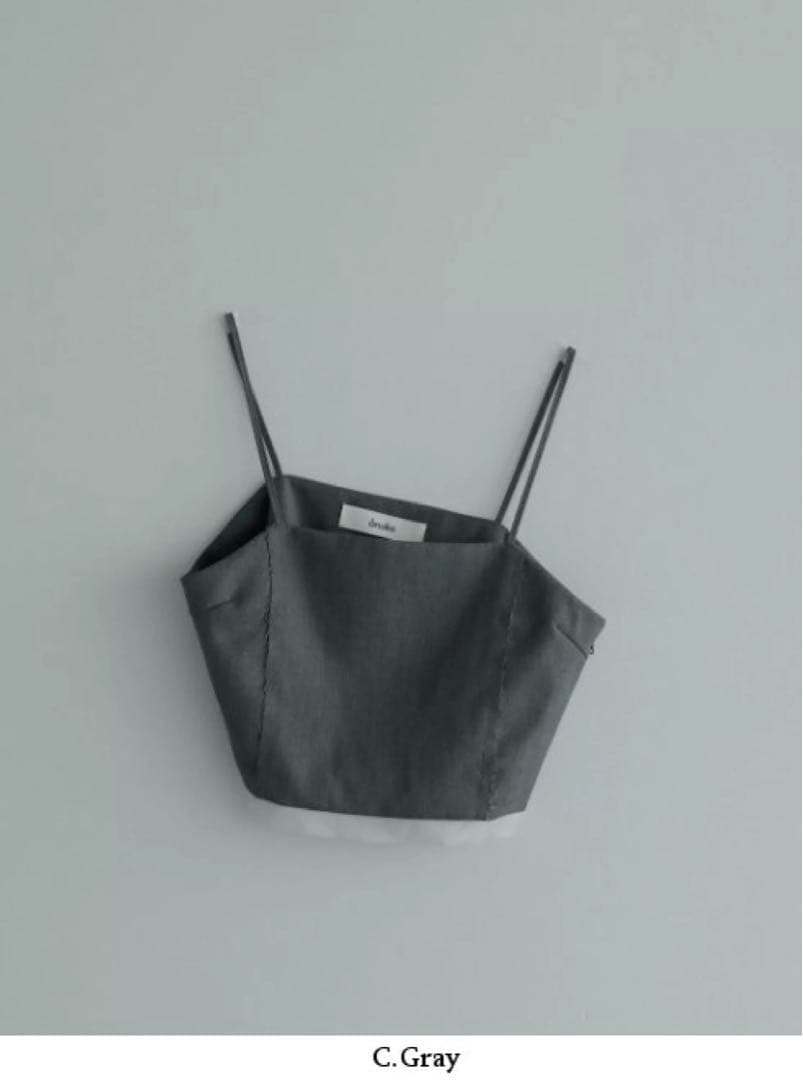 anuke アンヌーク Cutoff Twill Bustier