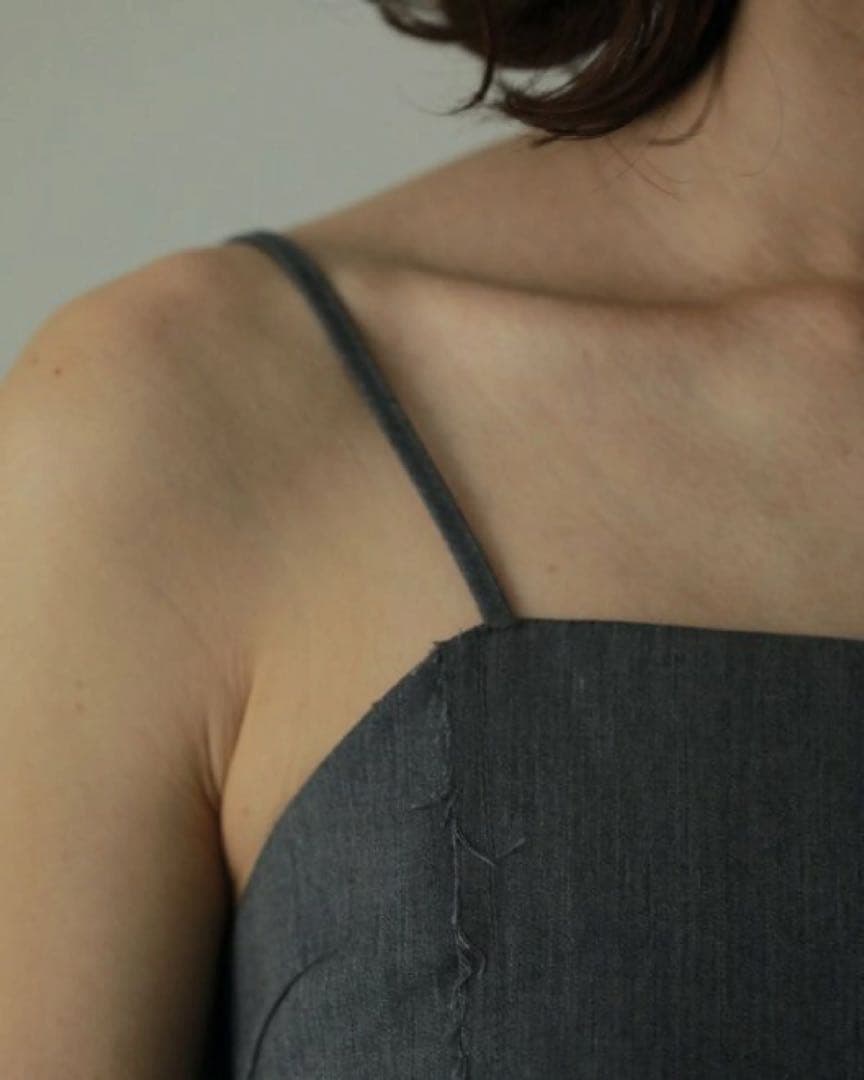 anuke アンヌーク Cutoff Twill Bustier